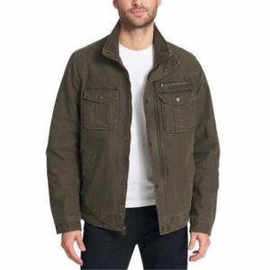 Levi’s olive green bomber jacket